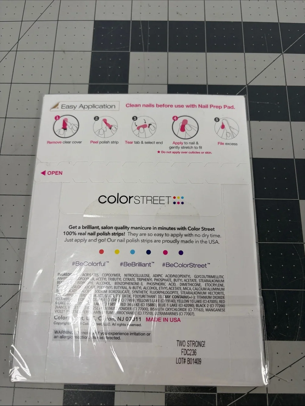 Color Street Nail Polish Strips Lot of 7 Glitter Solid & Pattern